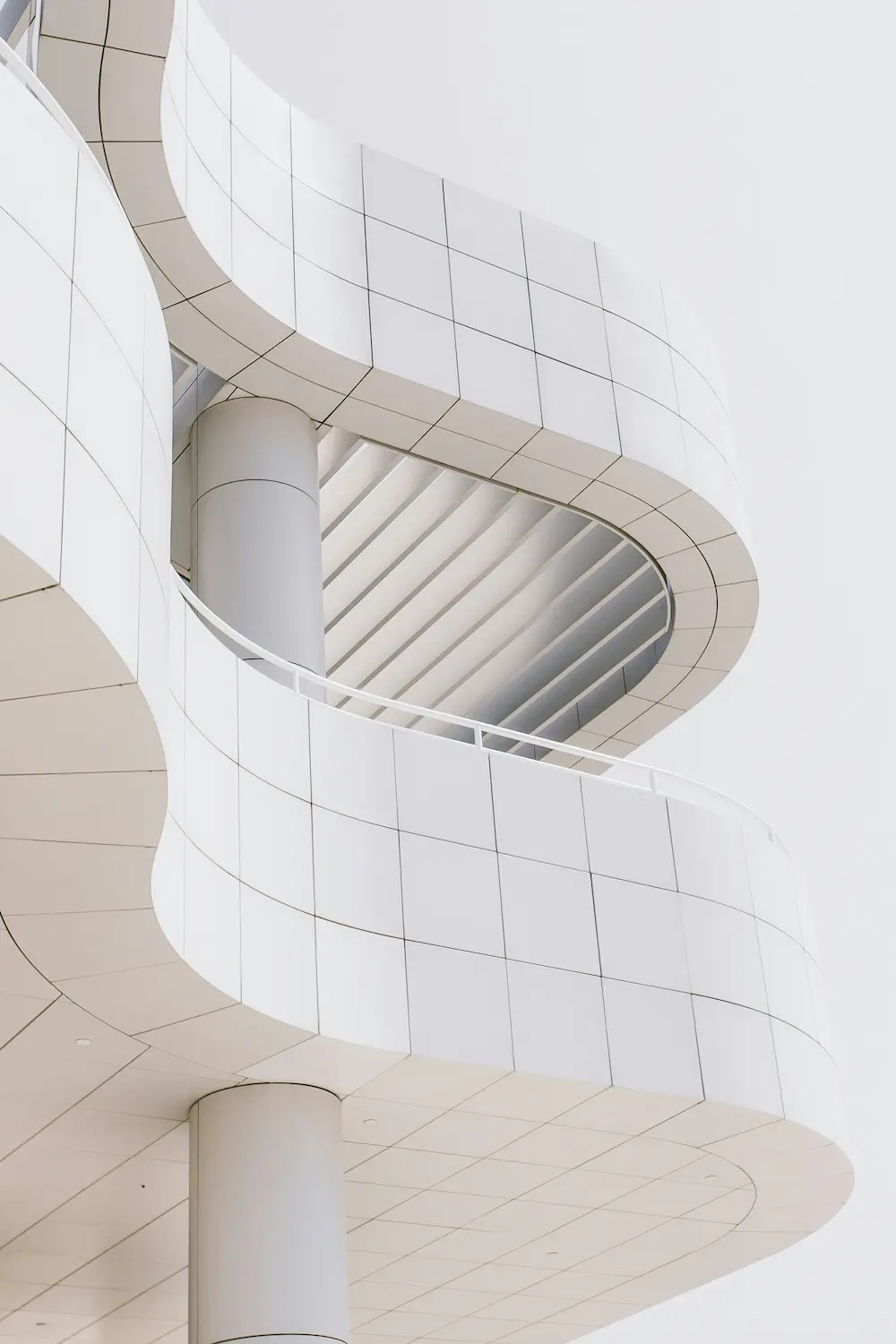 Modern building interior architecture and structural design